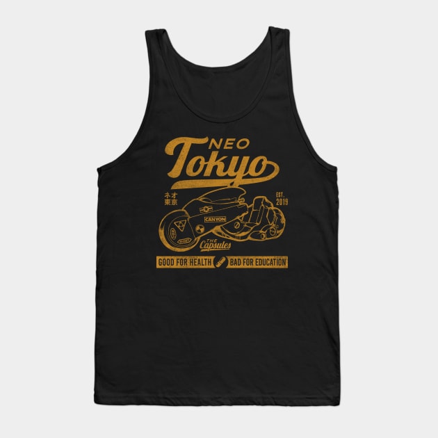 Neo Tokyo Kaneda Bike The Capsules Biker Gang Tank Top by VerydudeShirt